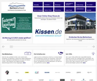 Betten-Scheel.de(Matratzen, Kissen & mehr im Kreis Göppingen) Screenshot