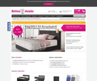 Bettenjumbo.de(Boxspringbetten Berlin) Screenshot