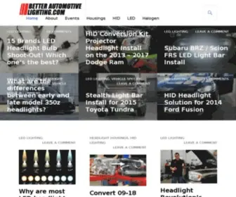 Betterautomotivelighting.com(Better Automotive Lighting Blog) Screenshot