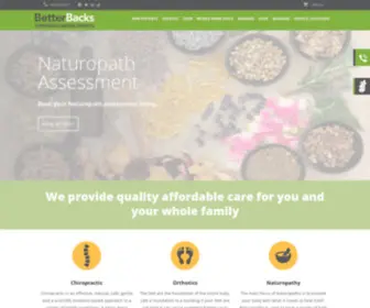 Betterbacksmelbourne.com.au(Chiropractor Richmond) Screenshot
