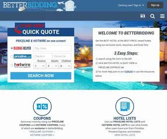 Betterbidding.com(Priceline Coupons) Screenshot