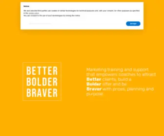 Betterbolderbraver.com(Better Bolder Braver) Screenshot