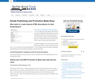 Betterbooktools.com(Amazon HTML Kindle Description Code Editor and Keyword Research Tools) Screenshot