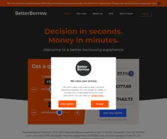 Betterborrow.co.uk(Quick and simple loans) Screenshot