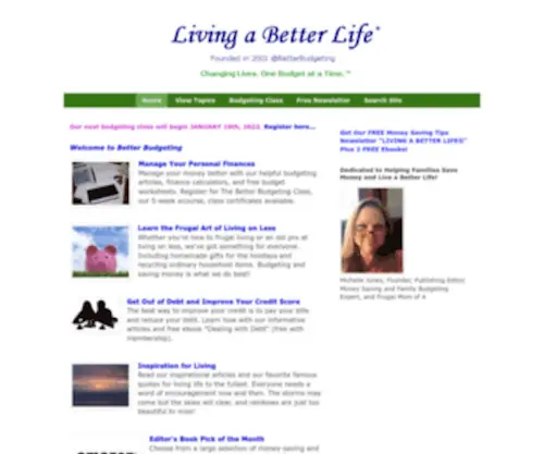 Betterbudgeting.com(Better Budgeting) Screenshot