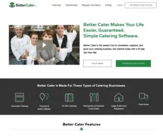 Bettercater.com(Better Cater) Screenshot