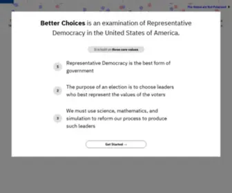 Betterchoices.vote(Better Choices) Screenshot