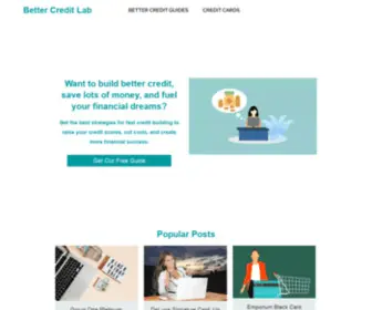 Bettercreditlab.com(Better Credit Lab) Screenshot