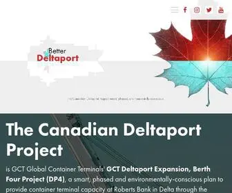 Betterdeltaport.ca(The canadian deltaport project) Screenshot