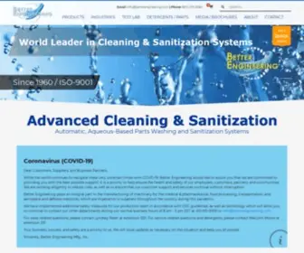 Betterengineering.com(Parts Washers & Parts Cleaning Systems) Screenshot