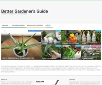 Bettergardeners.com(Better Gardener's Guide) Screenshot