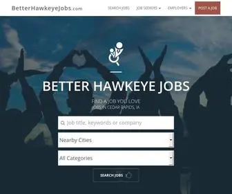 Betterhawkeyejobs.com(Cedar Rapids IA Jobs & Employment) Screenshot