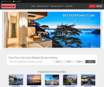 Betterhomz.com(Find San Luis Obispo County real estate & beach homes for sale) Screenshot