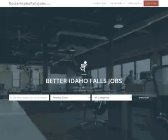 Betteridahofallsjobs.com(Idaho Falls ID Jobs & Employment) Screenshot