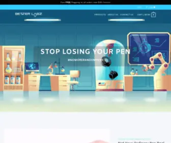 Betterlabz.com(Ez Pen Retractable Reel for Nurses) Screenshot