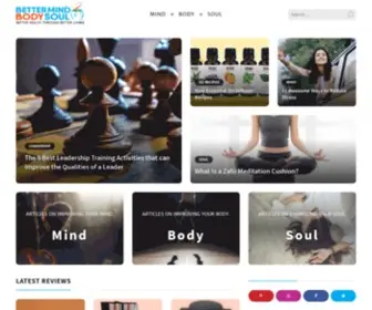 Bettermindbodysoul.com(Better Mind Body Soul) Screenshot