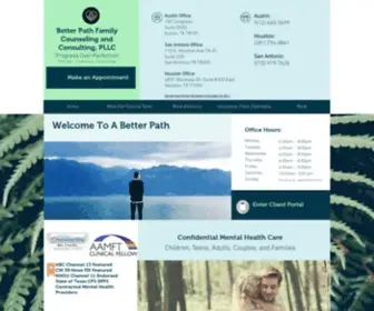 Betterpathcounseling.com(Group Mental Health Practice. CEO) Screenshot