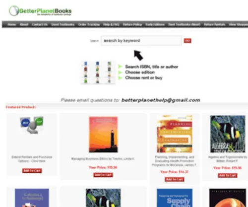 Betterplanetbooks.com(Better Planet Books) Screenshot
