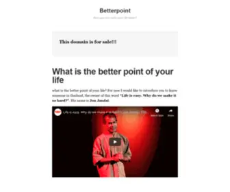 Betterpoint.com(How you can make your life better) Screenshot