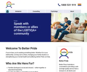 Betterpride.com.au(Better Pride) Screenshot