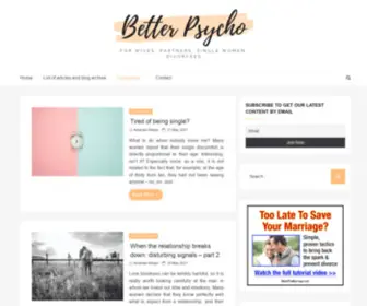 Betterpsycho.com(Better Psycho) Screenshot