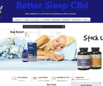 Bettersleepcbd.com(Discover a naturally effective way to reduce pain and get a better night's sleep. Our mission) Screenshot