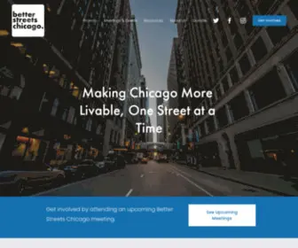 Betterstreetschicago.org(Better Streets Chicago) Screenshot