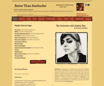 Betterthanstarbucks.org(Better Than Starbucks Poetry Journal Interview) Screenshot