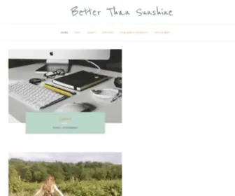 Betterthansunshine.com(Better Than Sunshine) Screenshot