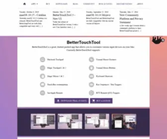 Bettertouchtool.net(Great Tools for your Mac) Screenshot