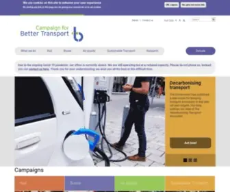 Bettertransport.org.uk(Campaign For Better Transport) Screenshot
