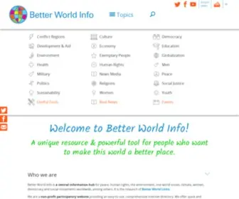 BetterWorldlinks.org(Better World Info) Screenshot