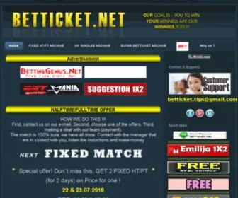 Betticket.net Screenshot
