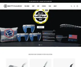 Bettinardi.com(Discover Bettinardi's complete line of Precision Milled Putters) Screenshot