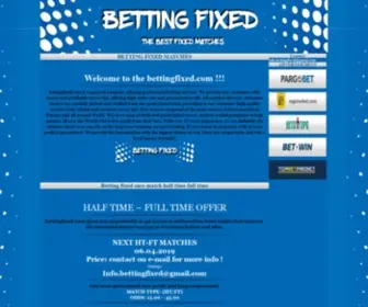 Bettingfixed.com Screenshot