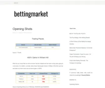 Bettingmarket.com Screenshot