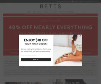 Betts.com.au(Shop Women's) Screenshot