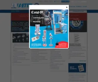 Bettsistemi.com(Components for the mechanical industry) Screenshot