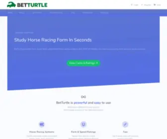 Betturtle.com(BetTurtle Horse Racing Software) Screenshot