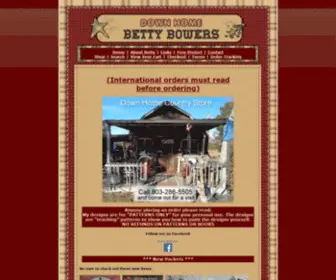 Bettybowersdownhome.com(Betty Bowers Country Painting) Screenshot