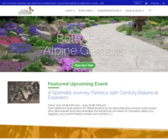 Bettyfordalpinegardens.org(Betty Ford Alpine Gardens) Screenshot
