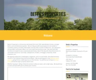 Bettysproperties.com(Realtor) Screenshot