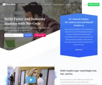 Bettywebblocks.com(Betty Blocks) Screenshot