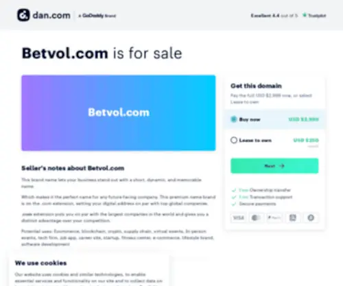 Betvol.com(The premium domain name) Screenshot