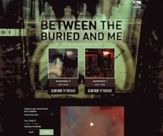 Betweentheburiedandme.com(BETWEEN THE BURIED AND ME) Screenshot