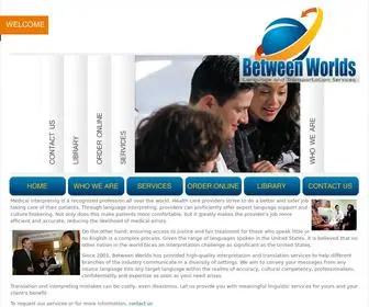 BetweenWorlds.biz(Translation and Interpreting Services Alabama) Screenshot