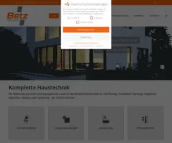 Betz-Technik.de(Partner für Elektroinstallation & Sanitär) Screenshot
