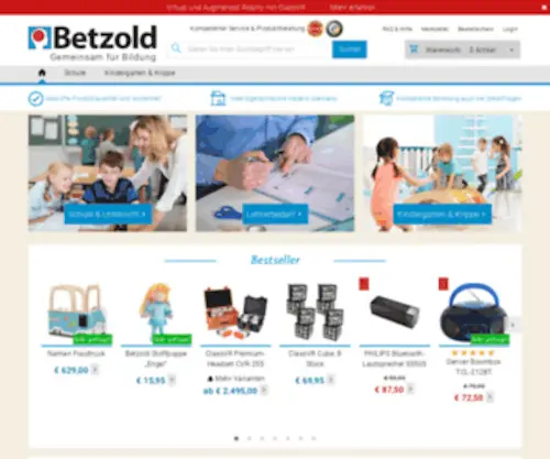 Betzold.fr(Alles für Schule & Kindergarten online kaufen) Screenshot