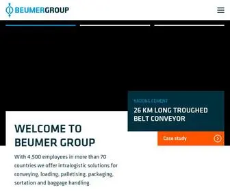 Beumergroup.com(Intralogistic Solutions for) Screenshot