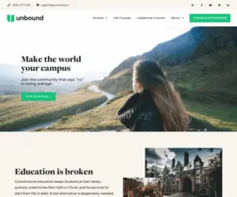 Beunbound.us(A Better Way to Do College) Screenshot